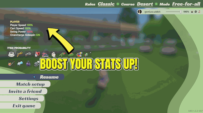 Super Battle Golf — Bazooka Arm